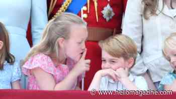 Savannah Phillips pictured being told off after mischievous moment left Prince George tearful