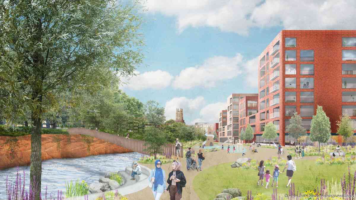 Andy Burnham-backed plans for new bridge, river park and 4,000 more homes in Stockport