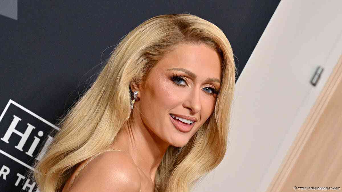 Paris Hilton looks flawless in plunging black swimsuit celebrating 'newest family additions' in baby shower photos