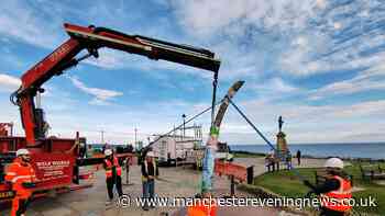 North Yorkshire seaside town takes down controversial landmark after row