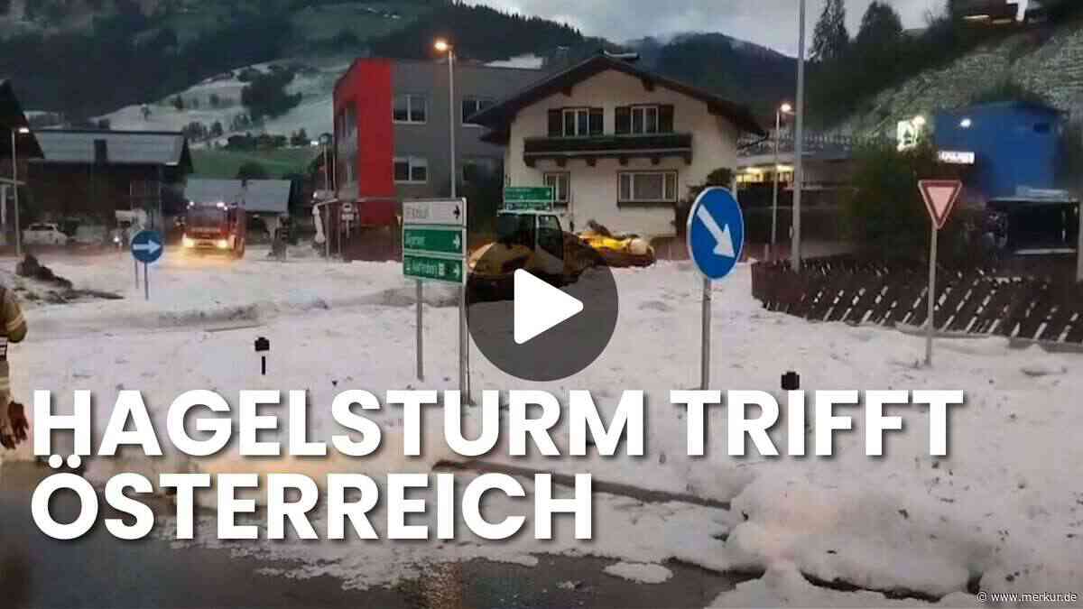 Hagelsturm verwandelt Urlaubsregion in Winterlandschaft
