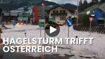 Hagelsturm verwandelt Urlaubsregion in Winterlandschaft