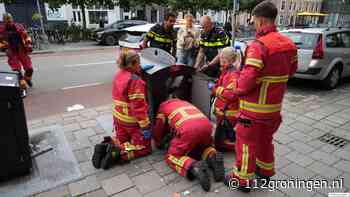 Mogelijk kroop een persoon in ondergrondse container