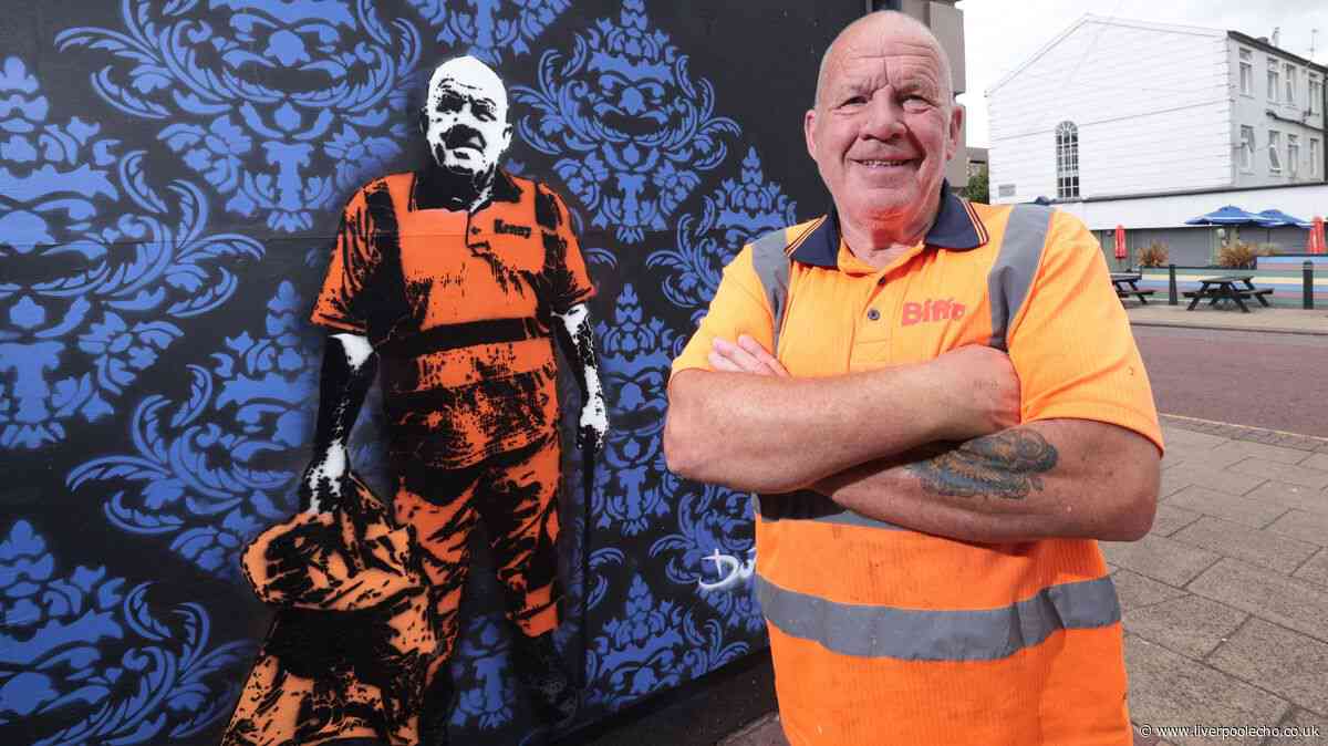 Story behind New Brighton street cleaner mural in seaside town