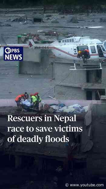 WATCH: Rescuers in Nepal race to save victims of deadly floods