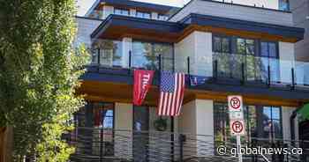 Calgary home with pro-Trump flags vandalized amid cross-border trade war