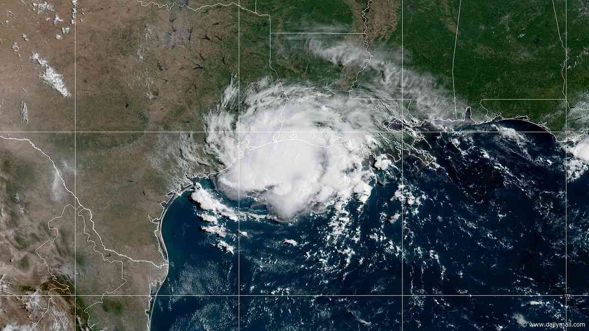 Tropical Storm Edouard slams US coast as 8ft surge and tornadoes threaten millions