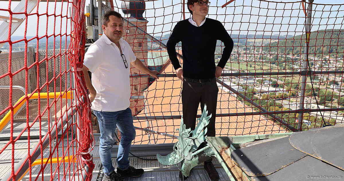 Kulmbach: Auf der Plassenburg wird der Uhrenturm saniert