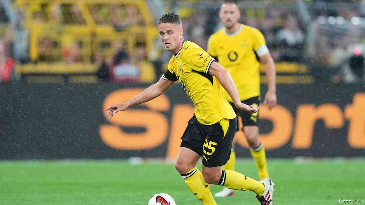 Veerman geeft bij basisdebuut eerste assist voor Borussia Dortmund