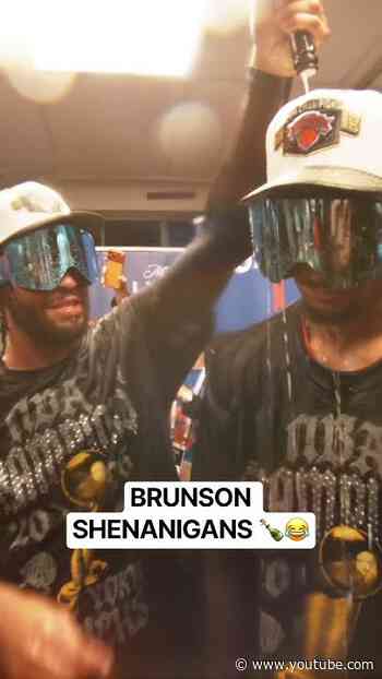 The Jalen Brunson and Josh Hart NBA Finals shenanigans never disappoint 😂🍾
