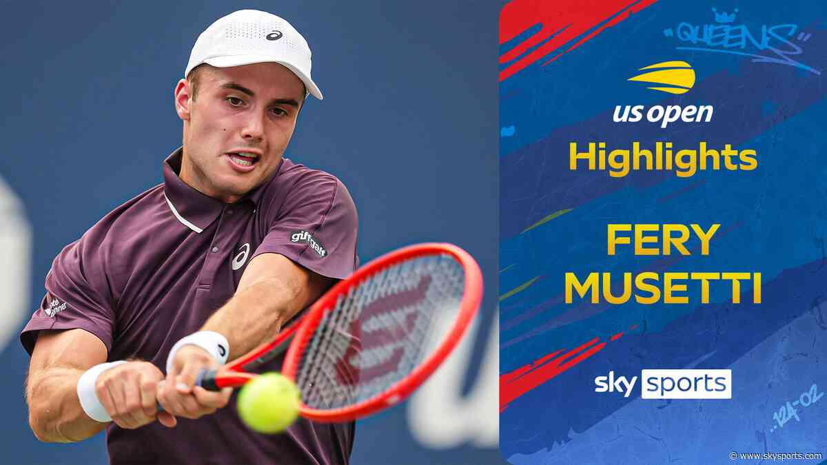 Arthur Fery vs Lorenzo Musetti | US Open highlights