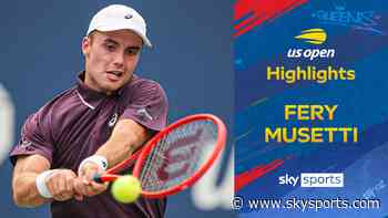 Arthur Fery vs Lorenzo Musetti | US Open highlights