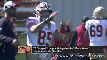 49ers TE George Kittle returns to practice ahead of Week 1 | "The Insiders"