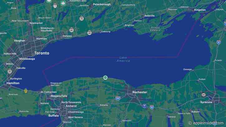 Apple Maps updates 'Lake Ontario' to 'Lake America' for US users