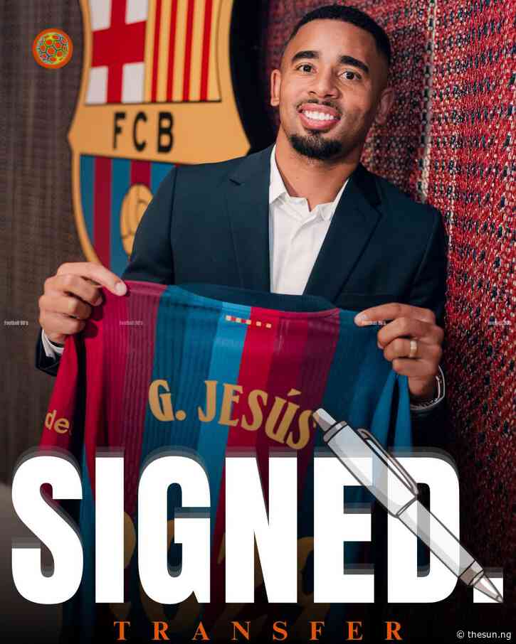 Barcelona completes signing of Jesus