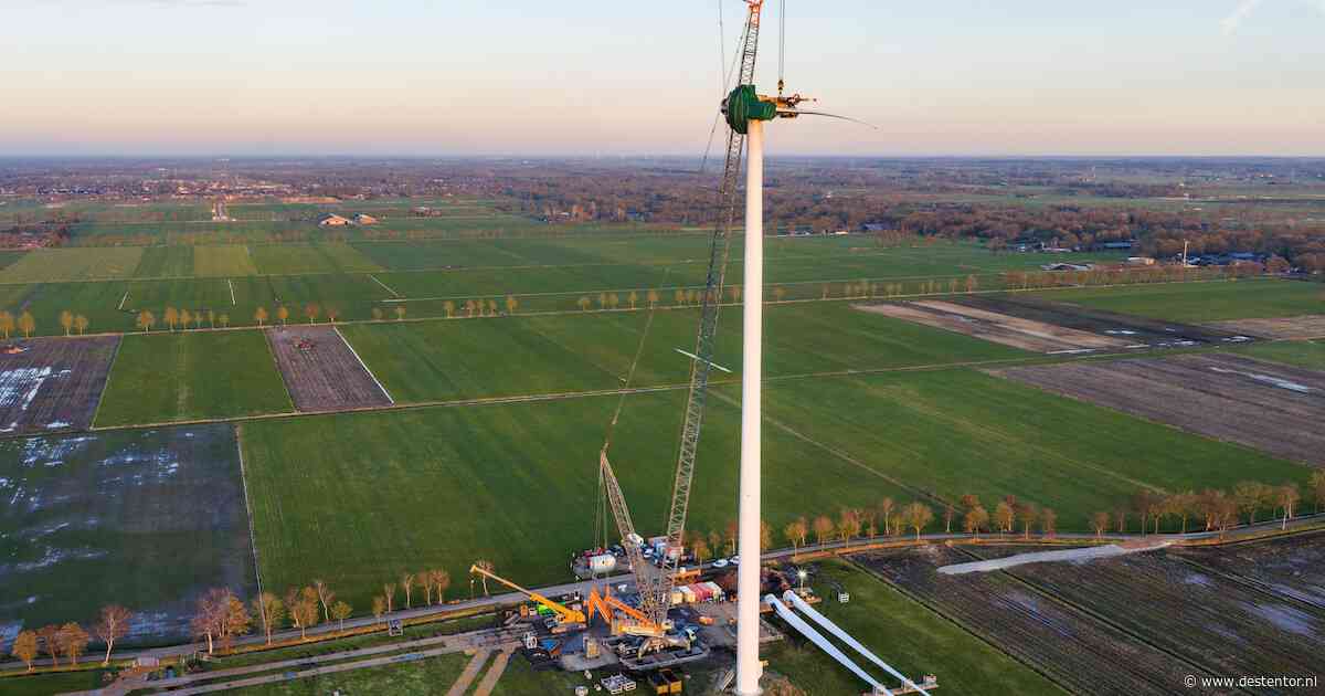 Windmolen Nieuwleusen draait op halve kracht, nieuwe kabels onderweg