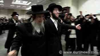 Ultra-Orthodox Jews celebrate Yeshiva student’s release in Elad amid draft dispute