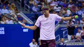 Tennis-Schmach verhindert: Zverev rettet sich mit Mühe bei US Open