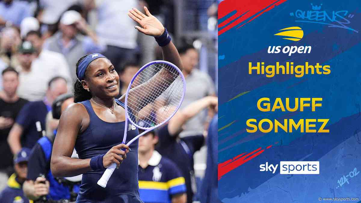 Gauff sweeps past Sonmez to reach US Open second round