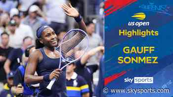 Gauff sweeps past Sonmez to reach US Open second round