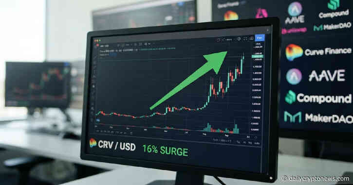 Curve DAO CRV Surges 16% Amid Resurgent DeFi Demand and Liquidity Rotations