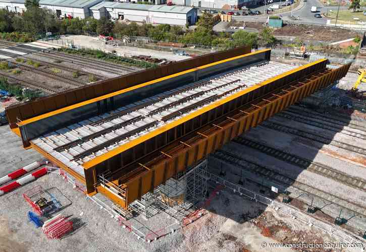 First section of latest HS2 viaduct installed
