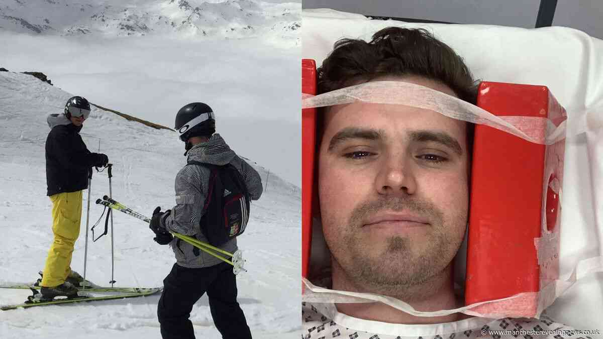 He didn't realise how bad his skiing injury was, then he sneezed two days later