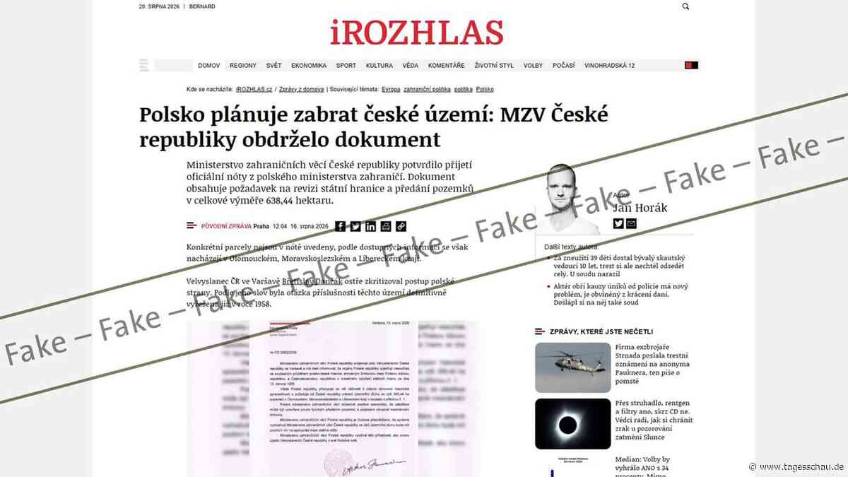 Russische Desinformation? Fake-Streit zwischen Tschechien und Polen
