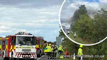 Teen among three fast-acting drivers who rescued pair from burning car after A19 crash