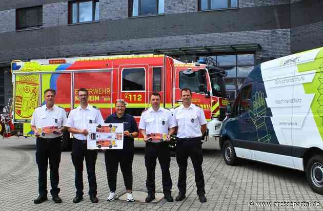FW-MH: Neuer Feuerwehr-Bastelbogen zum 25-jährigen Jubiläum vorgestellt