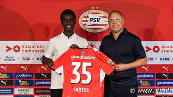 PSV begint drukke Deadline Day met komst Sparta-middenvelder Ayoni Santos