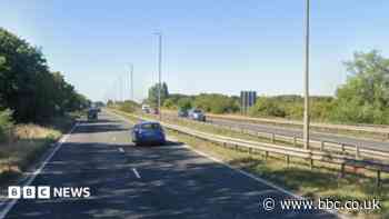 Stretch of A38 reopens after two lorries crash