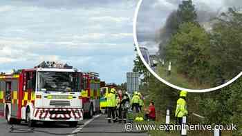 'Oh my god this is bad' Heroic teen pulls pair from burning car after crash