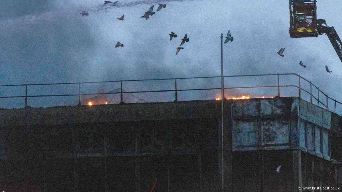 Fire crews still battling major Brislington blaze as road remains shut
