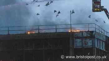 Fire crews still battling major Brislington blaze as road remains shut
