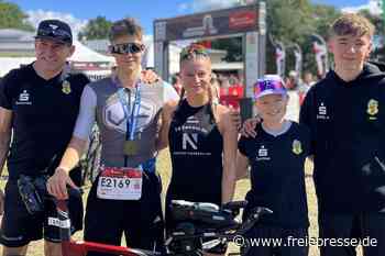 Zwickauer Triathleten freuen sich über zwei Landesmeistertitel