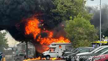 Substation explodes in Old Swan as fire service urges people to 'avoid the area'