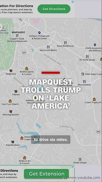 MapQuest trolls Trump on ‘Lake America’