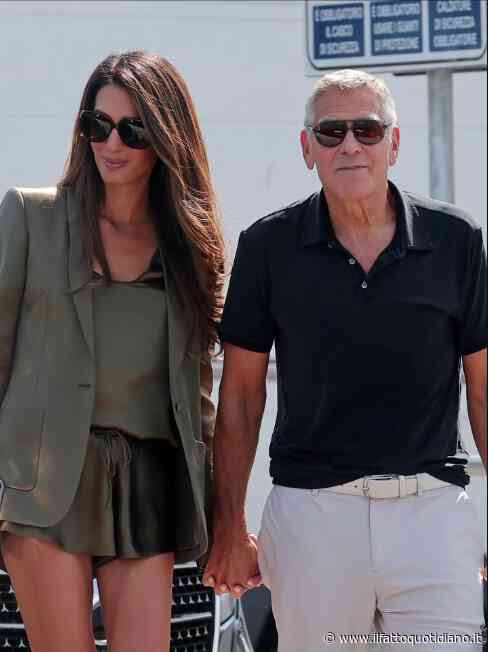 “Il Leone d’Oro? E’ un premio per vecchi”: George Clooney arriva al Festival di Venezia con Amal (in pantaloncini) e conquista il Lido