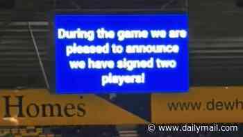 Championship strugglers Preston interrupt their own match to announce two deadline day signings on the big screen - before going on to LOSE!