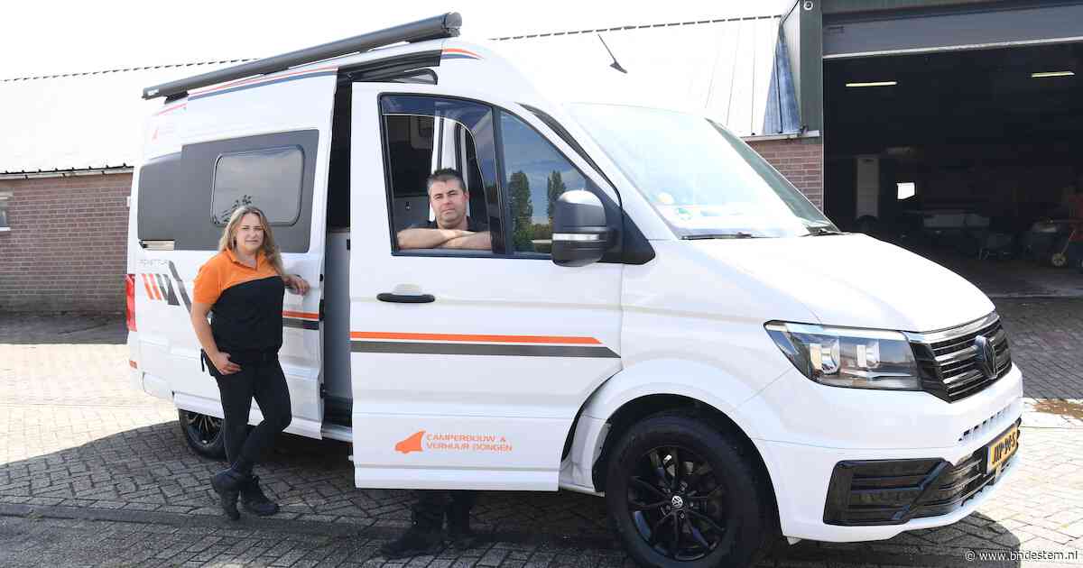 Serona en Christ-Jan verhuren hun zelfgebouwde campers, maar gaan er ook graag zelf mee op uit: ‘Ineens kwam het einde van de tank in zicht’