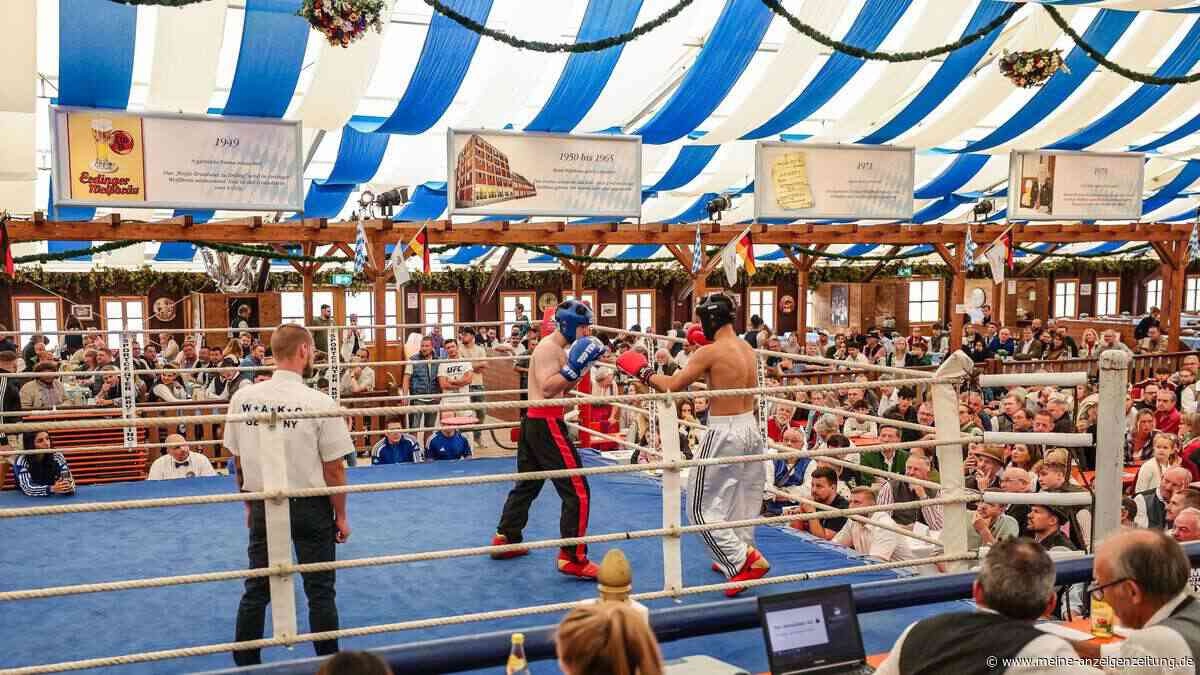 Erdinger Kickboxer kämpfen im Weißbräu-Zelt gegen polnischen Spitzenverein