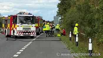 Black Volvo 'left crash scene' as A19 heroes helped driver and passenger out of burning car