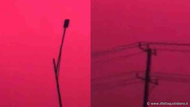 Il cielo diventa tutto rosso all’improvviso, poi si scatena una violenta tempesta: l’incredibile scena ripresa in Cina e la spiegazione della Nasa