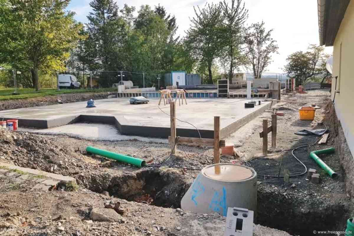 Feuerwehr Theuma: Schon im Herbst soll die Gebäude-Hülle für das neue Depot stehen