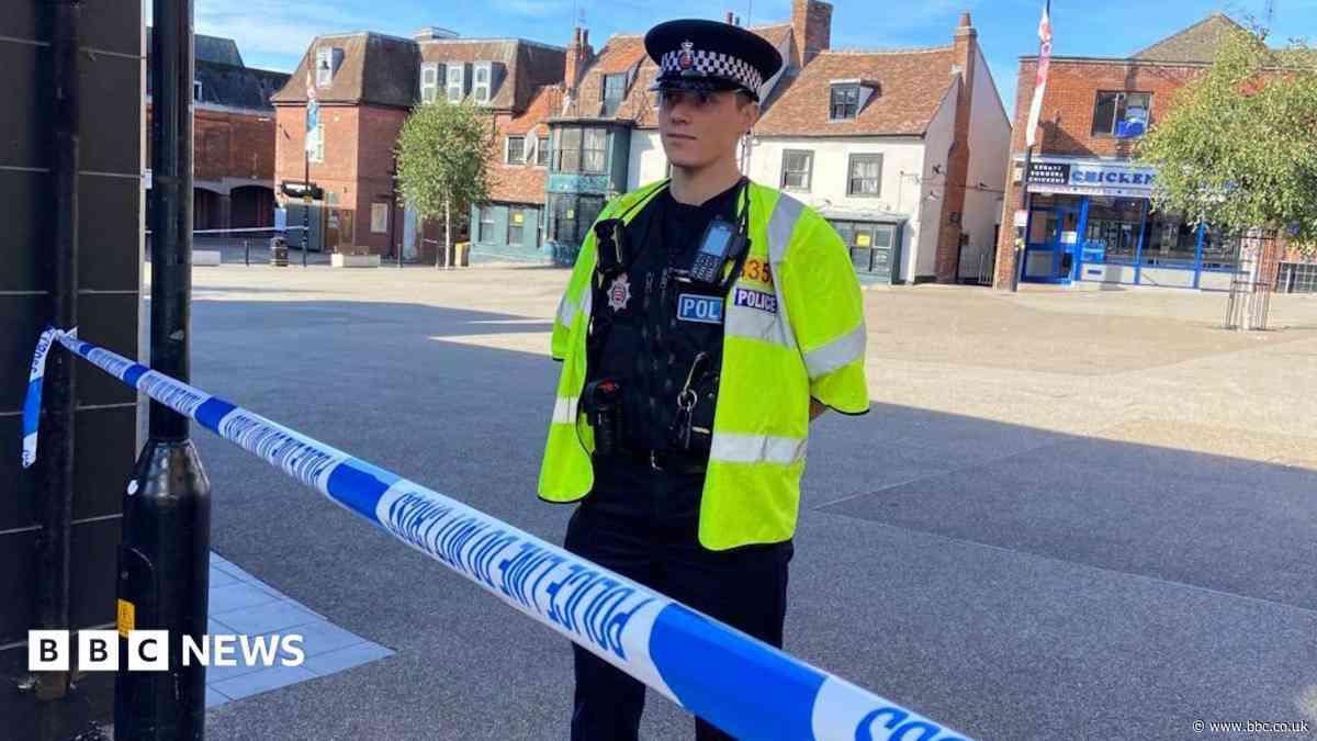 Three injured after shotgun fired in town centre