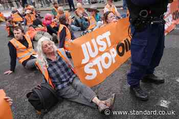 Just Stop Oil are back: Protesters block road outside Parliament as Andy Burnham makes PMQs debut