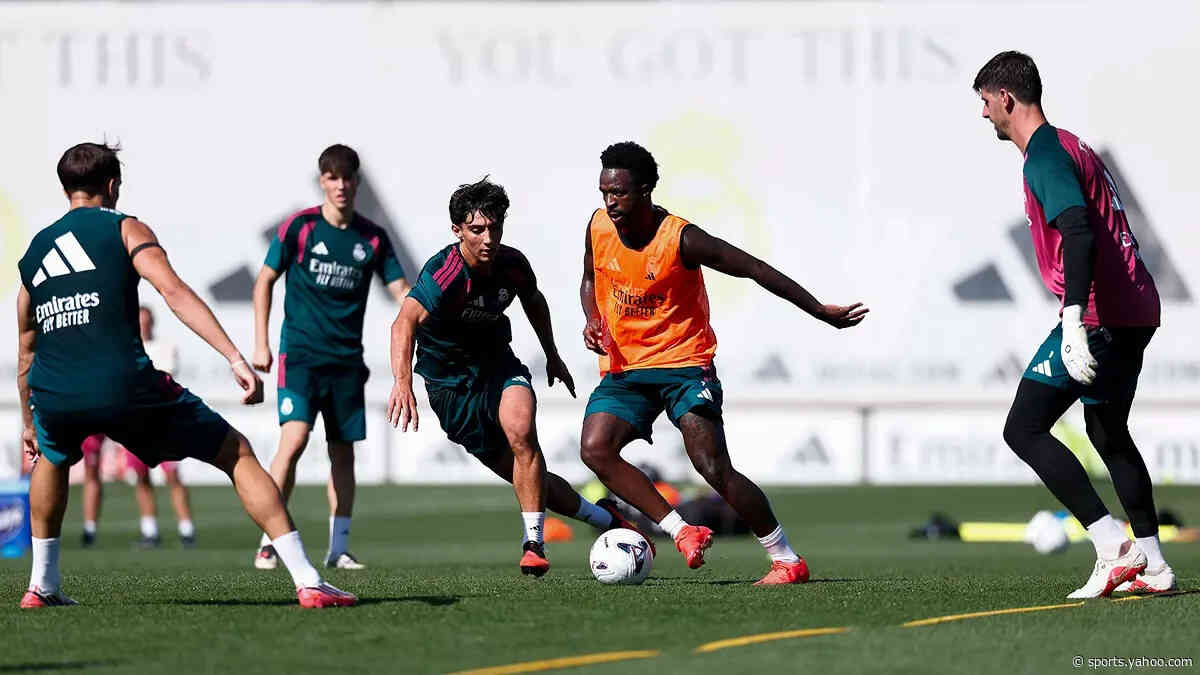 Real Madrid new youth signing makes first-team training debut