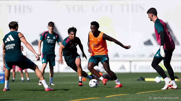 Real Madrid new youth signing makes first-team training debut
