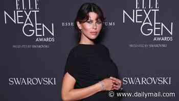 Model Georgia Fowler shows off her baby bump after brief split with Fishbowl founder husband as she stuns at ELLE Awards in Sydney